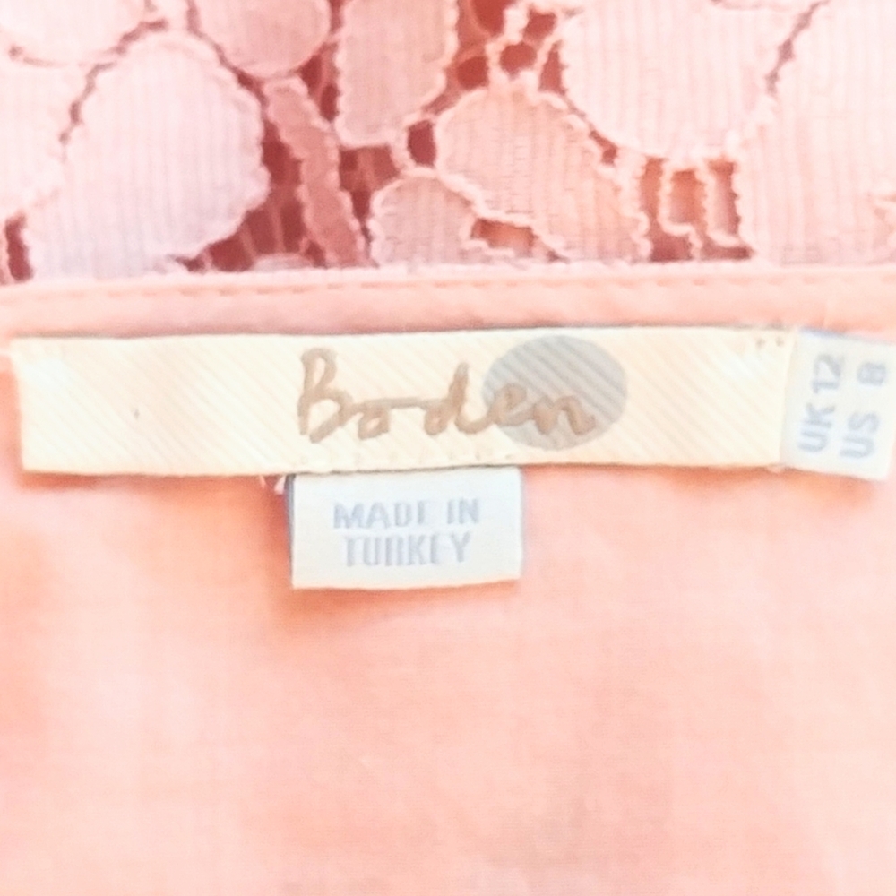 BODEN Sophie Pink Lace Blouse - Picture 7 of 11